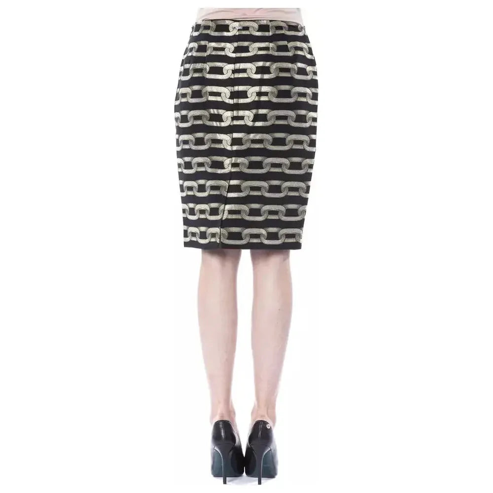 BYBLOS Black Viscose Women Skirt WOMAN SKIRTS BYBLOS