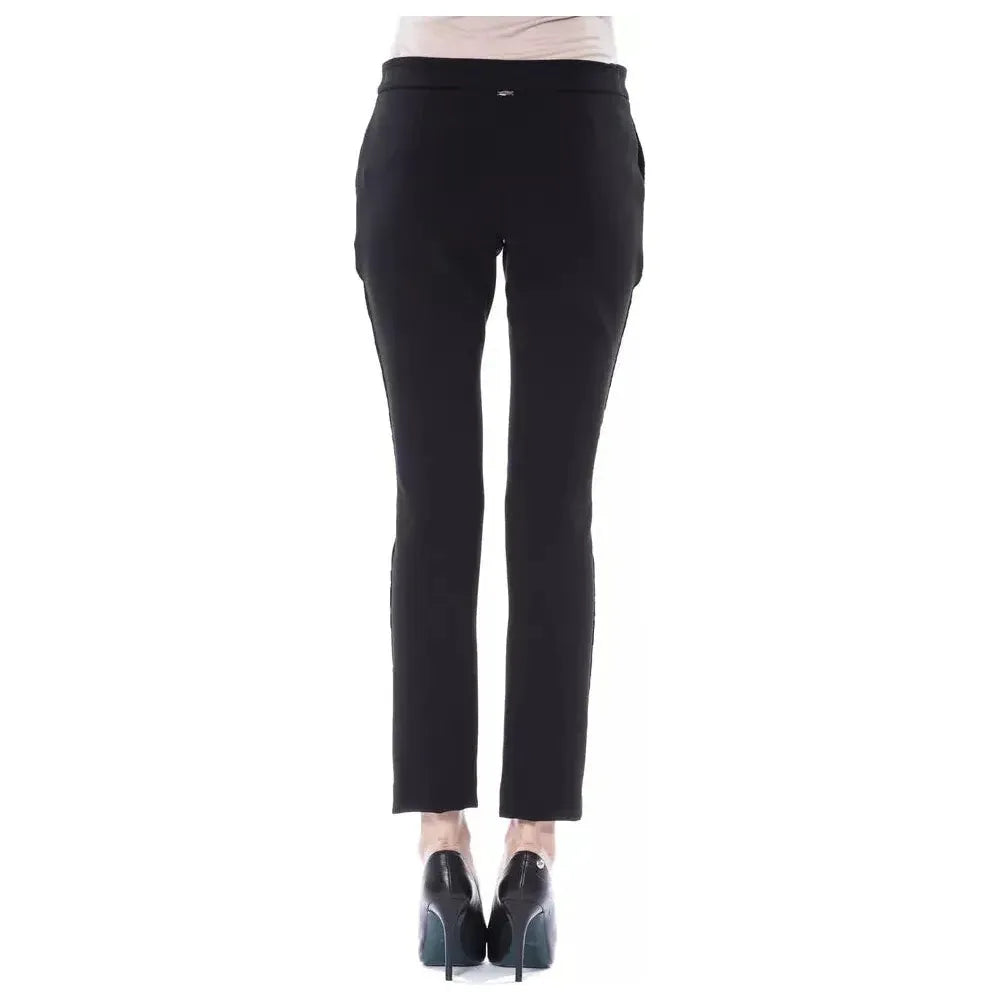 BYBLOS Black Acrylic Women Pants BYBLOS