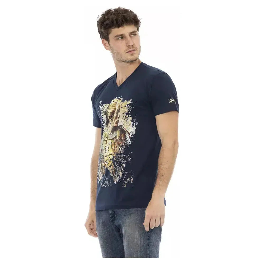 Trussardi Action Blue Cotton Men's T-Shirt