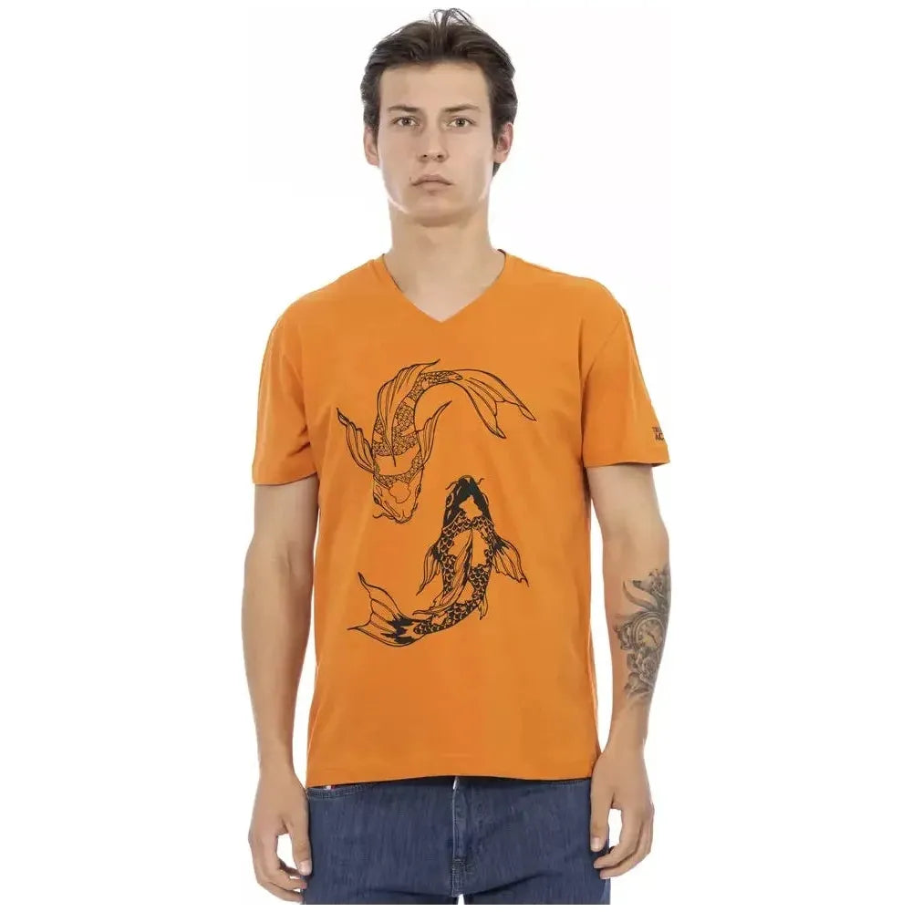 Trussardi Action Orange Cotton Men's T-Shirt 1728,3XL,67345744032,Clothing,L,M,Men,Men - Clothing,New with tags,Orange,S,Sportswear - Clothing,T-Shirts - Clothing,T-Shirts - Men - Clothing,T-Shirts - Sportswear - Clothing,T-Shirts - T-Shirts - Clothing,Tr