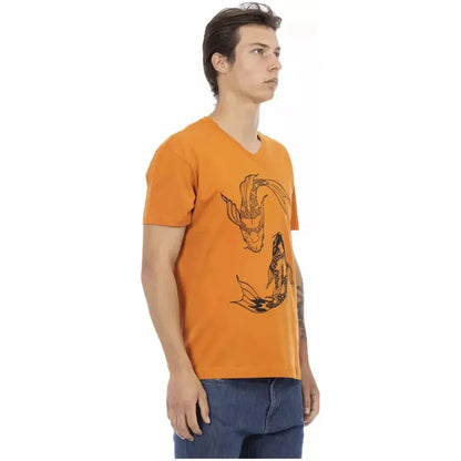 Trussardi Action Orange Cotton Men's T-Shirt 1728,3XL,67345744032,Clothing,L,M,Men,Men - Clothing,New with tags,Orange,S,Sportswear - Clothing,T-Shirts - Clothing,T-Shirts - Men - Clothing,T-Shirts - Sportswear - Clothing,T-Shirts - T-Shirts - Clothing,Tr