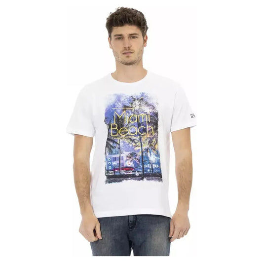 Trussardi Action White Cotton Men T-Shirt 1728,3XL,67345744032,Clothing,M,Men,Men - Clothing,New with tags,S,T-Shirts - Clothing,T-Shirts - Men - Clothing,T-Shirts - T-Shirts - Clothing,Trussardi Action,White,XL,XXL
