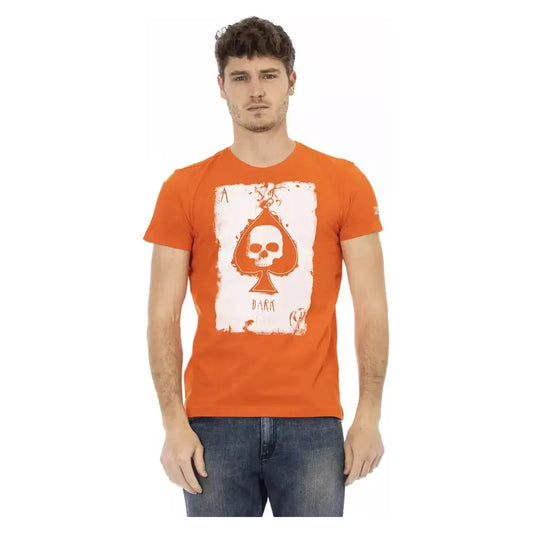 Trussardi Action Orange Cotton Men T-Shirt Trussardi Action