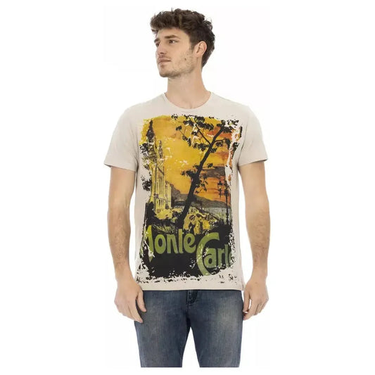 Trussardi Action Beige Cotton Men T-Shirt 1728,3XL,67345744032,Beige,Clothing,L,M,Men,Men - Clothing,New with tags,S,T-Shirts - Clothing,T-Shirts - Men - Clothing,T-Shirts - T-Shirts - Clothing,Trussardi Action,XXL