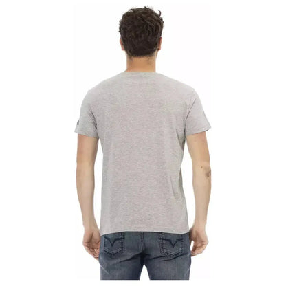 Trussardi Action Gray Cotton Men T-Shirt 1728,67345744032,Clothing,Gray,L,M,Men,Men - Clothing,New with tags,T-Shirts - Clothing,T-Shirts - Men - Clothing,T-Shirts - T-Shirts - Clothing,Trussardi Action