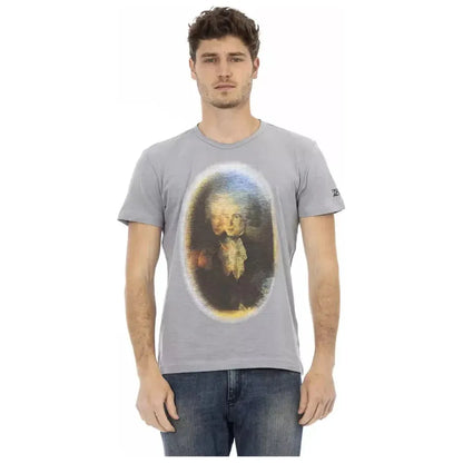 Trussardi Action Gray Cotton Men T-Shirt 1728,67345744032,Clothing,Gray,L,M,Men,Men - Clothing,New with tags,S,T-Shirts - Clothing,T-Shirts - Men - Clothing,T-Shirts - T-Shirts - Clothing,Trussardi Action