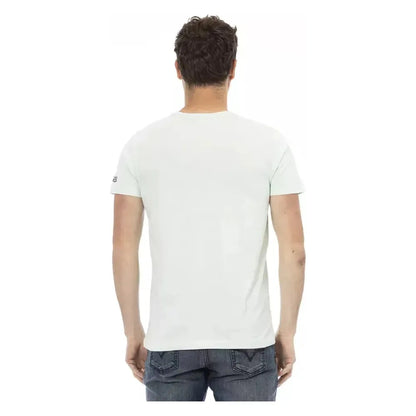 Trussardi Action "Light Blue Cotton Men's T-Shirt" 1728,3XL,67345744032,Clothing,L,Light Blue,M,Men,Men - Clothing,New with tags,S,Sportswear - Clothing,T-Shirts - Clothing,T-Shirts - Men - Clothing,T-Shirts - Sportswear - Clothing,Trussardi Action,XL,XXL