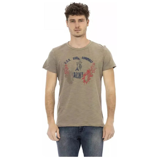 Trussardi Action "Green Cotton Men T-Shirt" 1728,67345744032,Bicolor,Clothing,L,Men,Men - Clothing,New with tags,T-Shirts - Clothing,T-Shirts - Men - Clothing,T-Shirts - T-Shirts - Clothing,Trussardi Action,XL