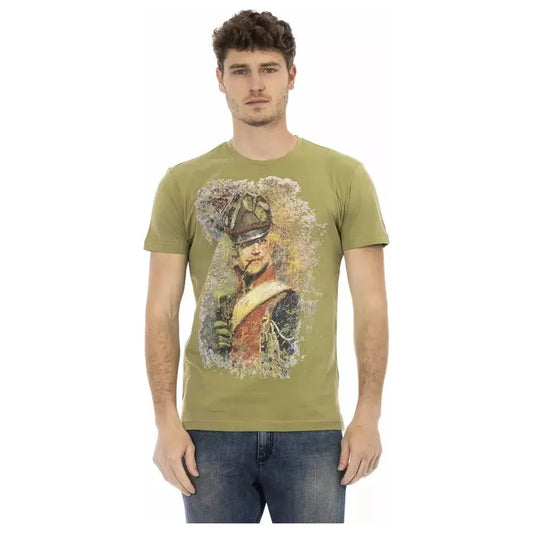Trussardi Action Green Cotton Men T-Shirt 1728,67345744032,Bicolor,Clothing,L,M,Men,Men - Clothing,New with tags,T-Shirts - Clothing,T-Shirts - Men - Clothing,T-Shirts - T-Shirts - Clothing,Trussardi Action
