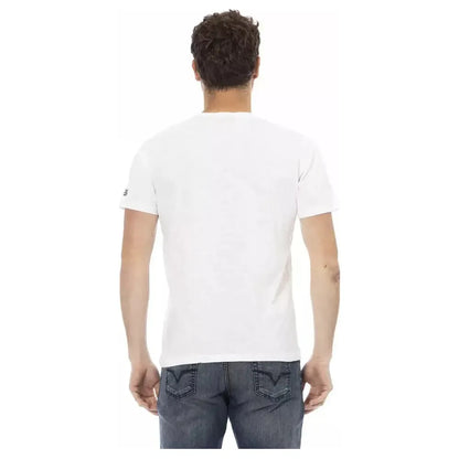 Trussardi Action White Cotton Men's T-Shirt 1728,3XL,67345744032,Clothing,L,M,Men,Men - Clothing,New with tags,Sportswear - Clothing,T-Shirts - Clothing,T-Shirts - Men - Clothing,T-Shirts - Sportswear - Clothing,T-Shirts - T-Shirts - Clothing,Trussardi Ac