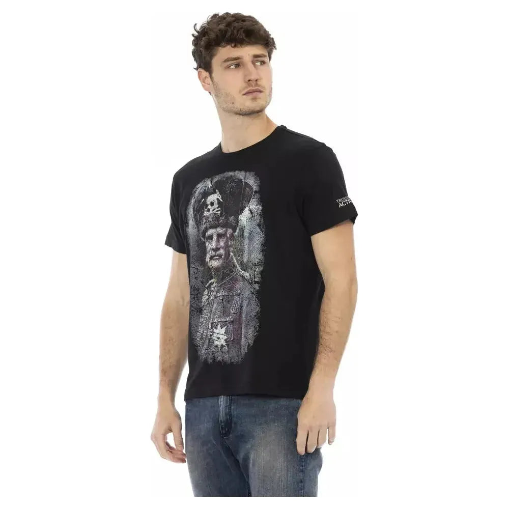 Trussardi Action Black Cotton Men's T-Shirt