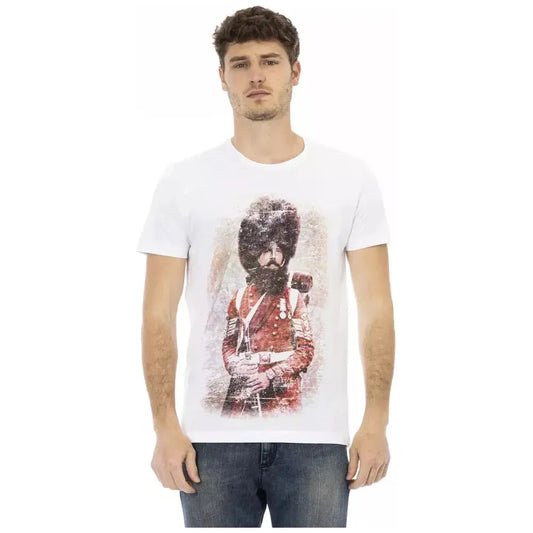 Trussardi Action White Cotton Men T-Shirt 1728,67345744032,Clothing,L,M,Men,Men - Clothing,New with tags,S,Sportswear - Clothing,T-Shirts - Clothing,T-Shirts - Men - Clothing,T-Shirts - Sportswear - Clothing,Trussardi Action,White,XXL