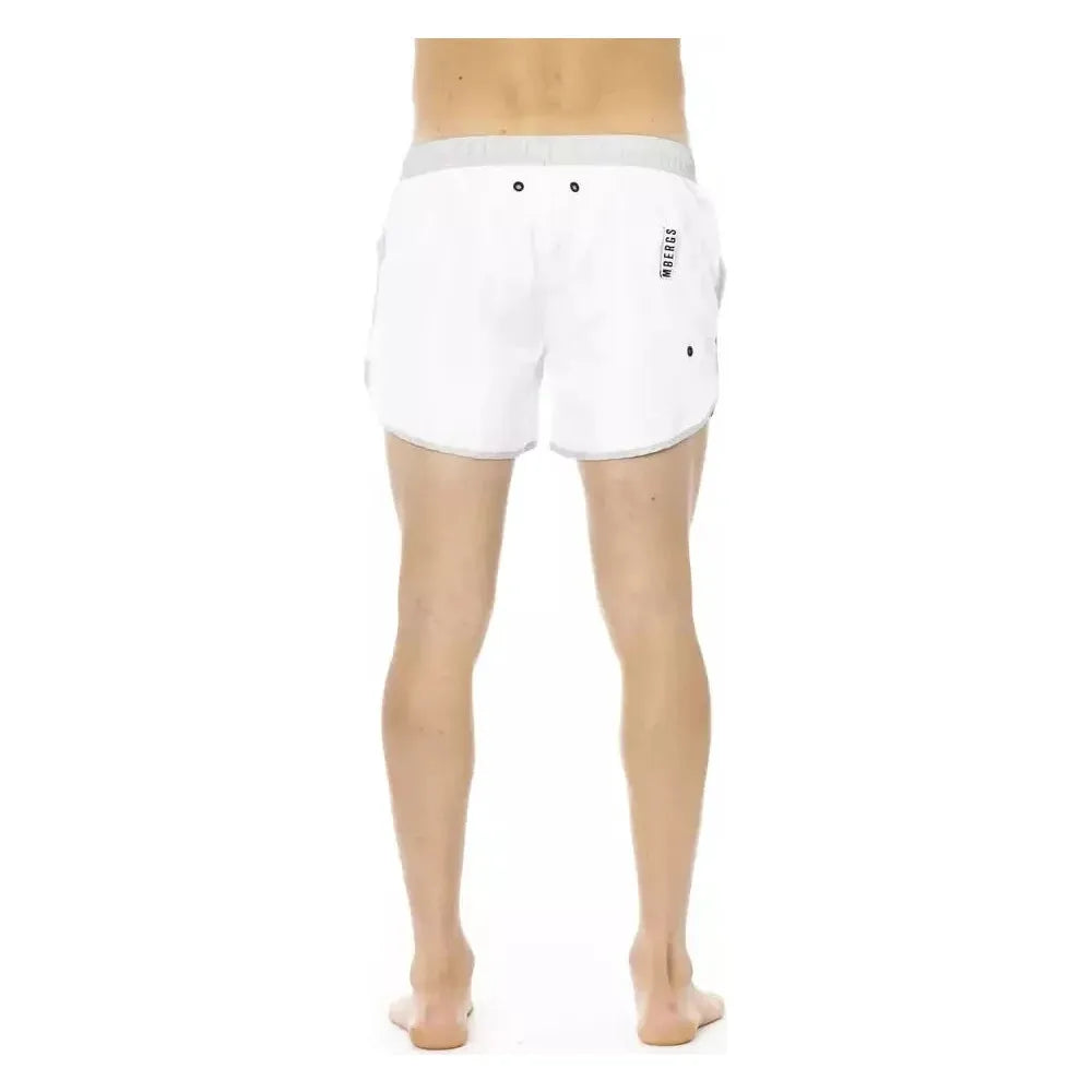 Bikkembergs White Polyester Men's Swim Short