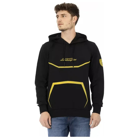 Automobili Lamborghini Black Polyester Men Sweater Automobili Lamborghini