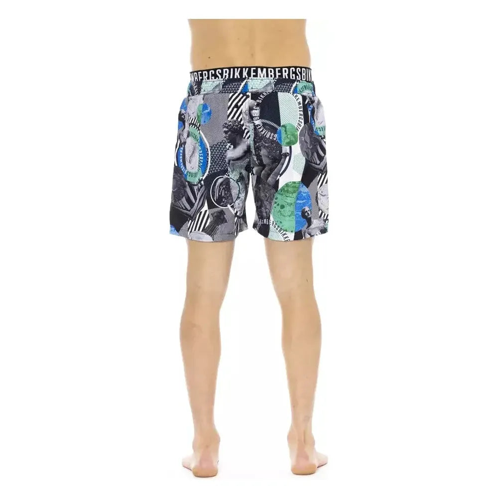 Bikkembergs Multicolor Polyester Men Swim Short Bikkembergs