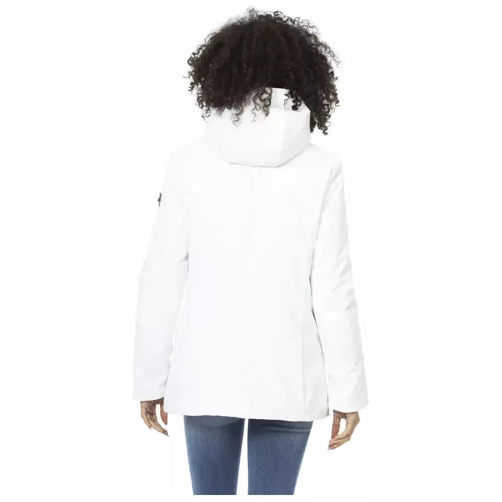 Baldinini Trend White Polyester Women Jacket Baldinini Trend