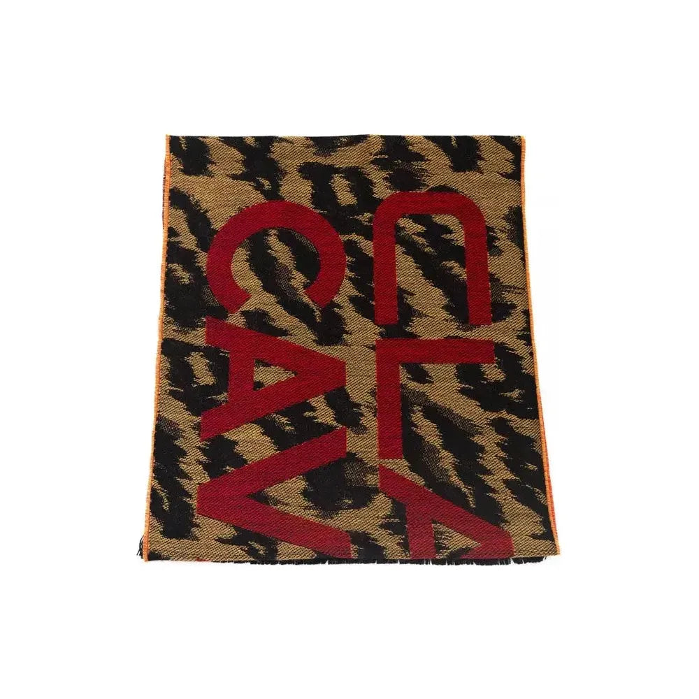 Cavalli Class Brown Wool Men Scarf 1728,67345744032,Accessories,Brown,Cavalli Class,Men,Men - Accessories,New with tags,Scarves - Accessories,Scarves - Men - Accessories,Scarves - Scarves - Accessories