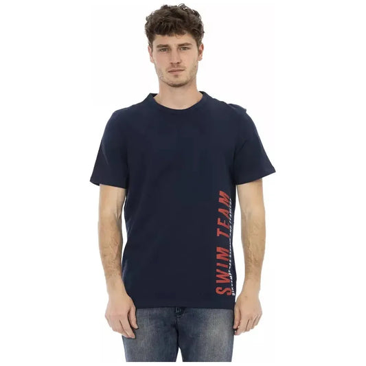 Bikkembergs Blue Cotton Men T-Shirt