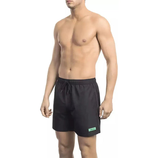 Bikkembergs Black Polyester Men Swim Short