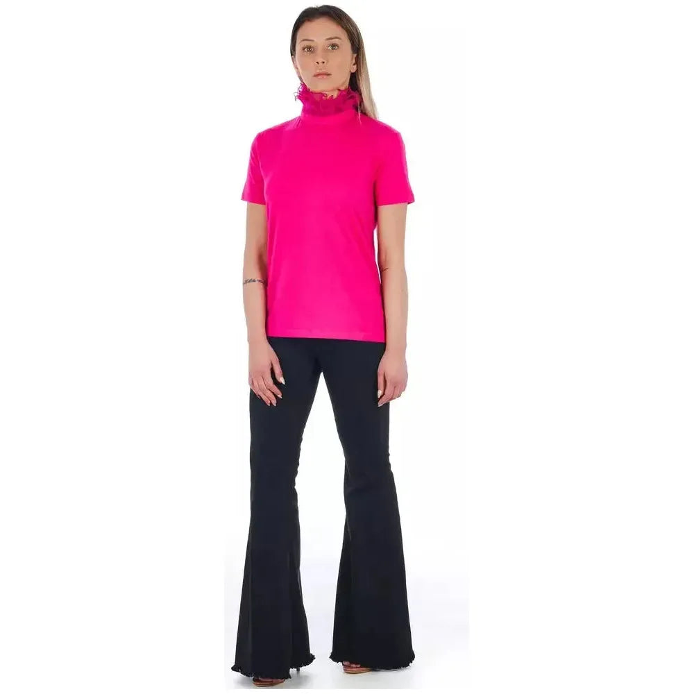 Frankie Morello Pink Cotton Women T-Shirt Frankie Morello