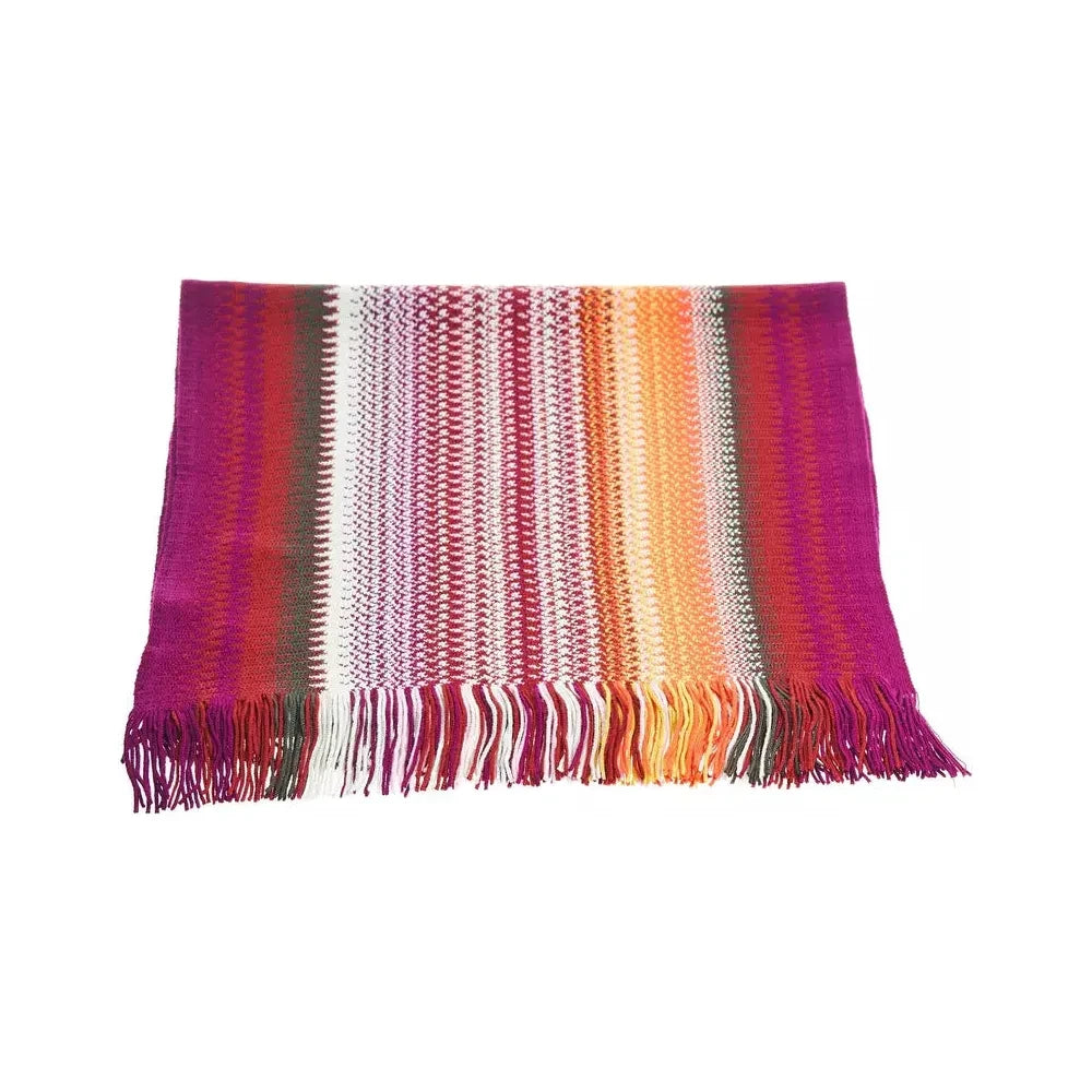 Missoni Multicolor Wool Men Scarf Missoni