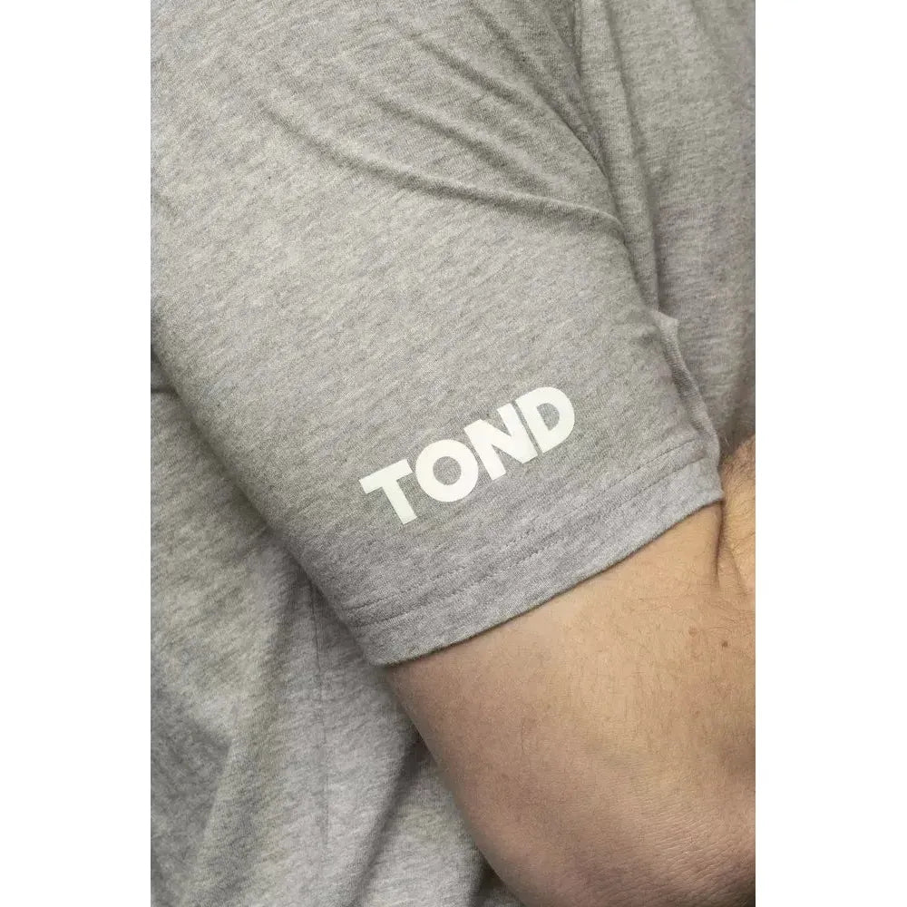 Tond Gray Cotton Men TShirt Tond