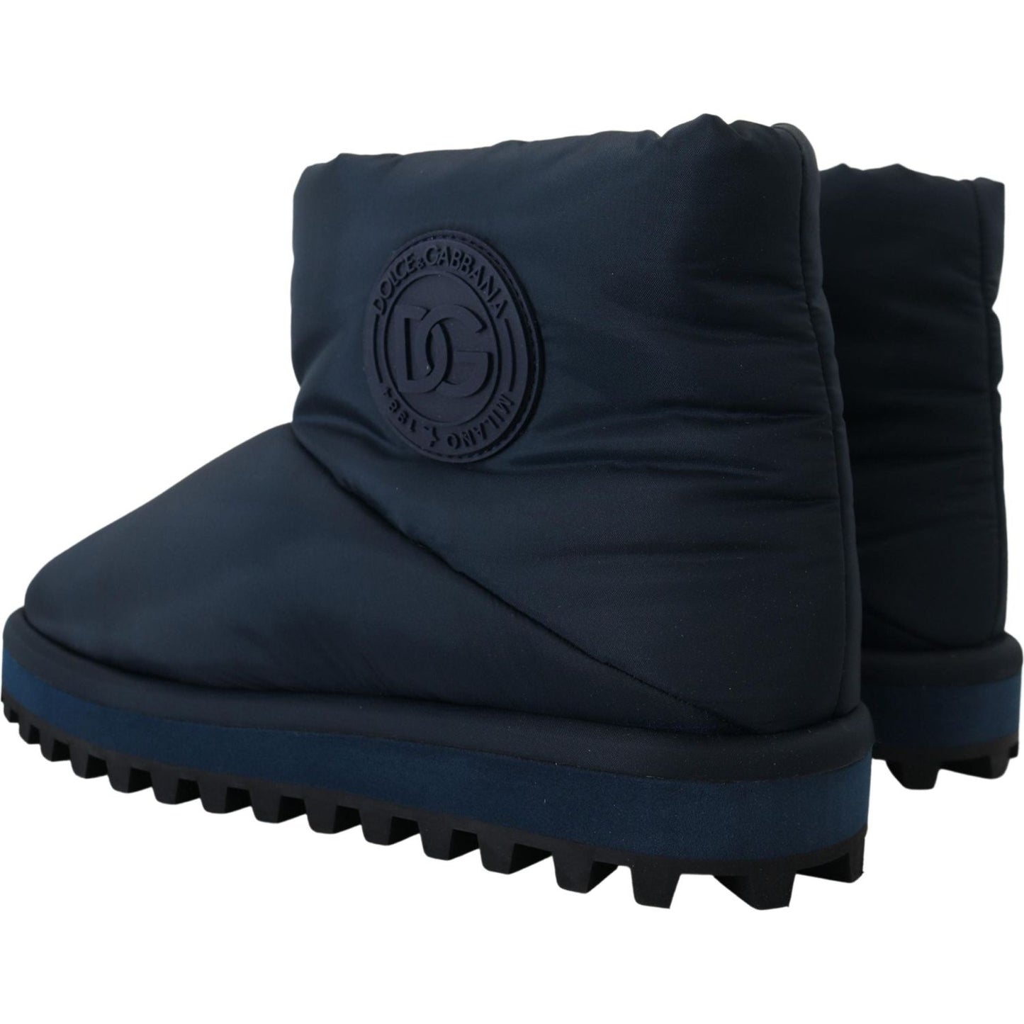 Dolce & Gabbana Elegant Ankle Height Blue Boots for Sophisticated Style Dolce & Gabbana