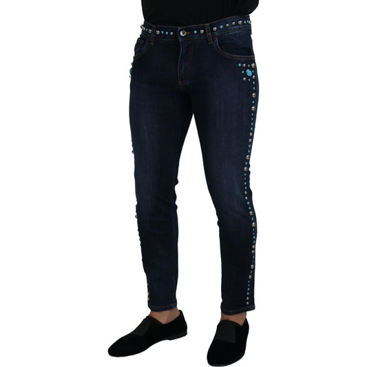 Dolce & Gabbana Studded Opulence Denim Jeans Dolce & Gabbana