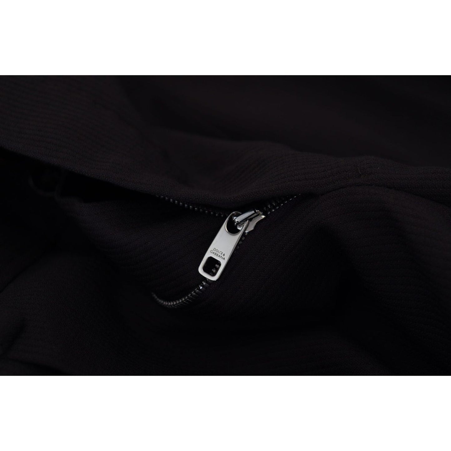 Dolce & Gabbana Elegant Black Virgin Wool Trousers Dolce & Gabbana