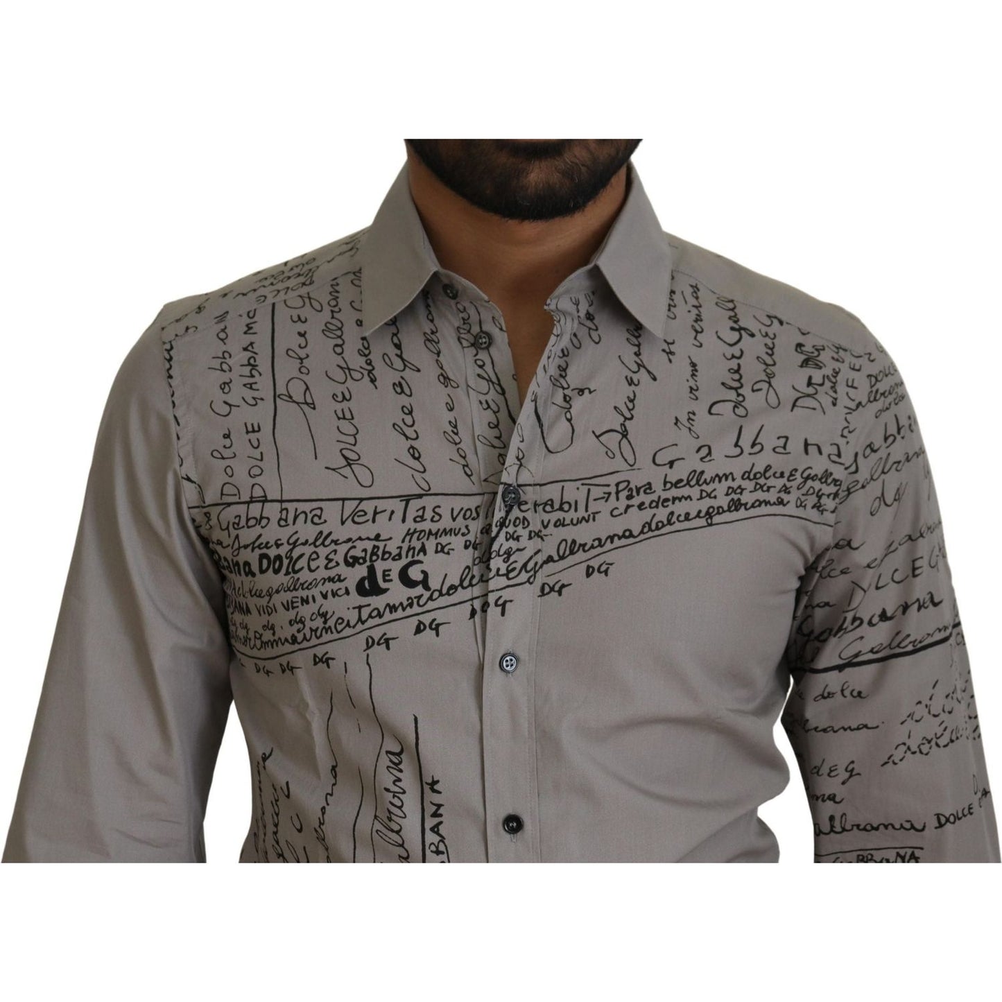 Dolce & Gabbana Elegant Slim Fit Cotton Dress Shirt Dolce & Gabbana