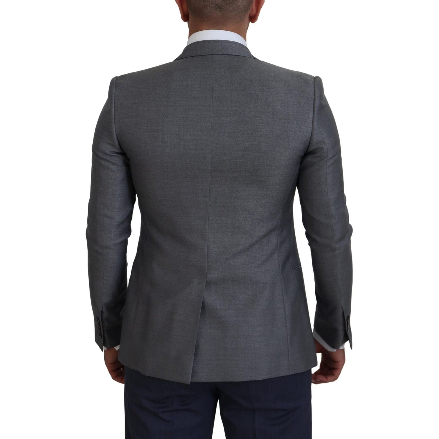 Dolce & Gabbana Elegant Light Gray Sicilia Blazer Jacket Dolce & Gabbana