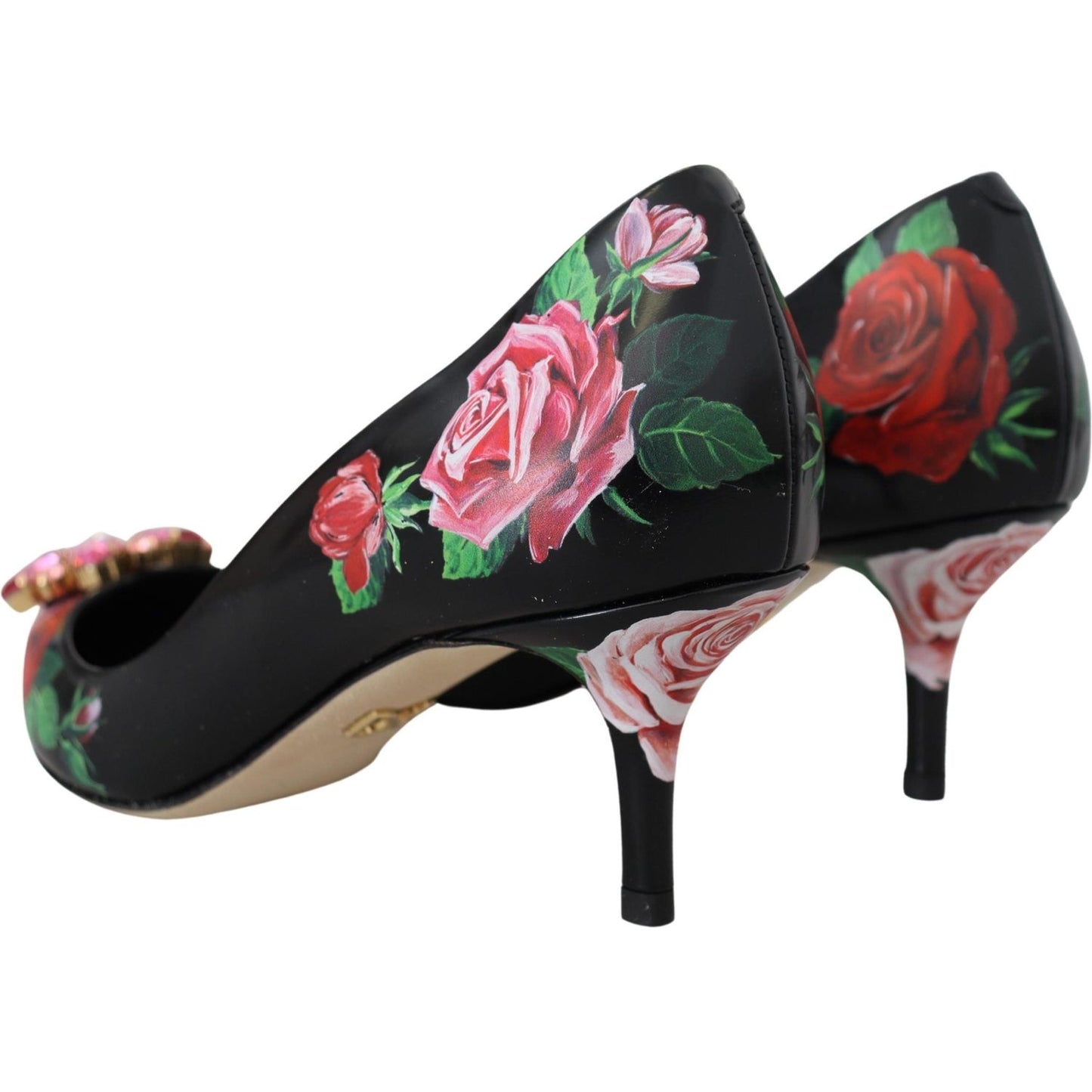 Dolce & Gabbana Elegant Floral Crystal Pumps Dolce & Gabbana