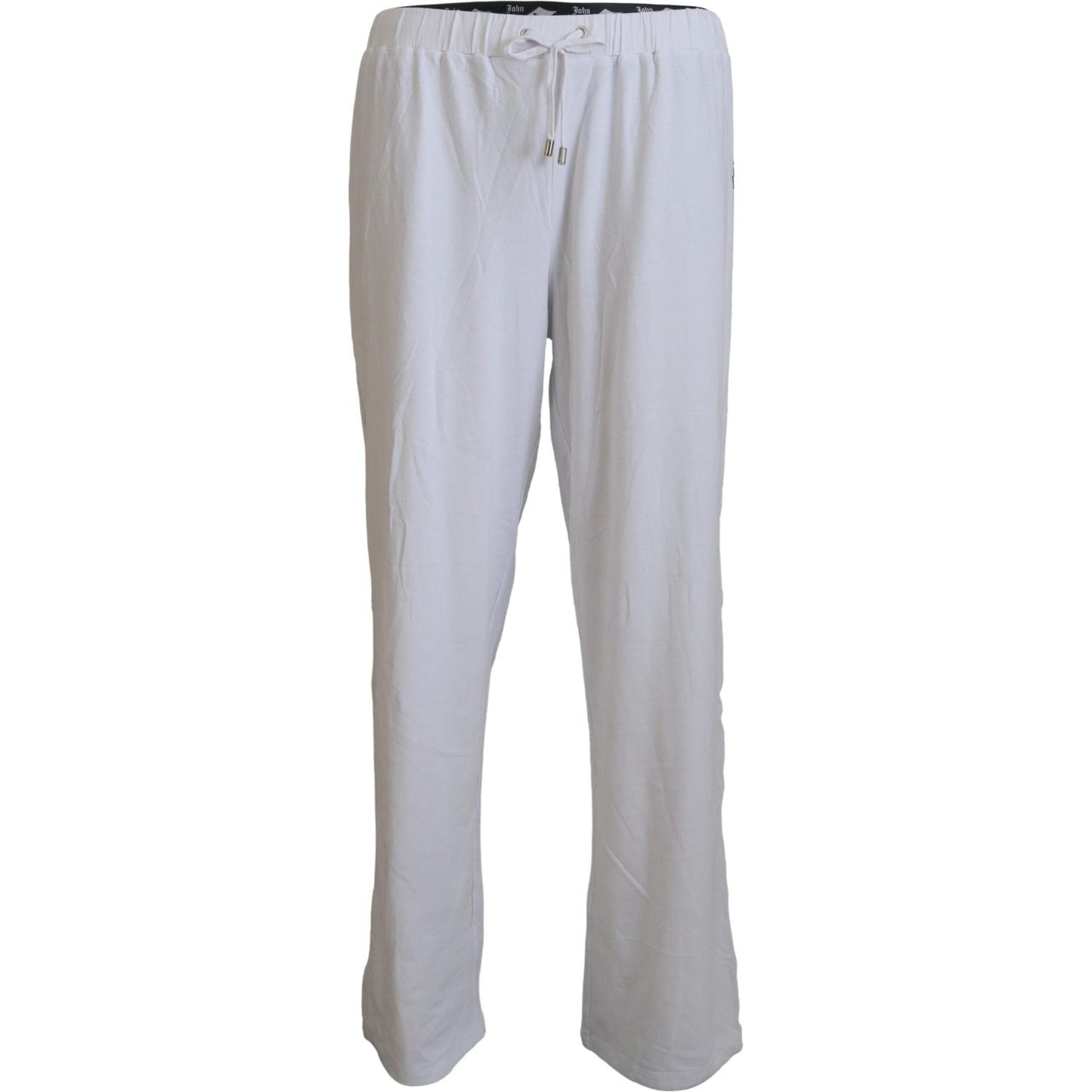 John Galliano Elegant Wide Leg Cotton Pants John Galliano