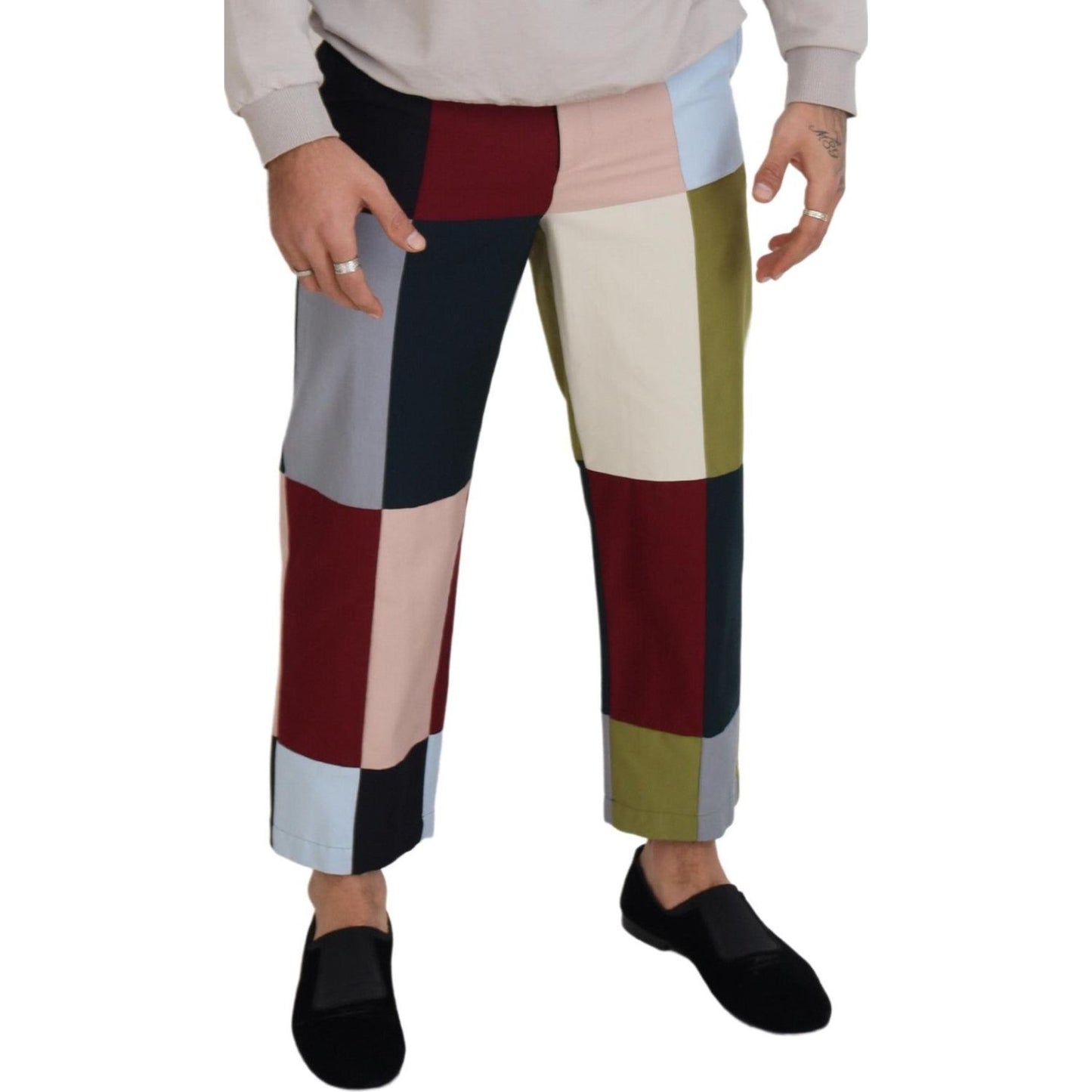 Dolce & Gabbana Stunning Multicolor Patchwork Pants Dolce & Gabbana