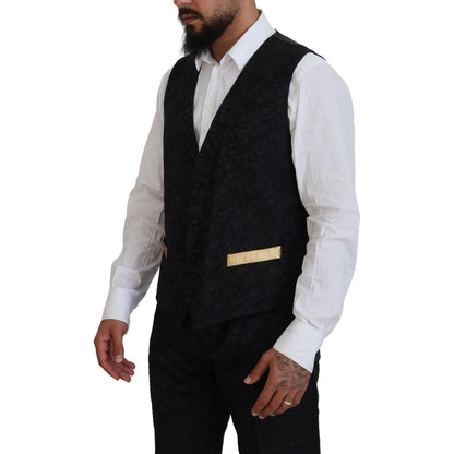 Dolce & Gabbana Black Gold Fantasy Tuxedo Slim Fit Suit