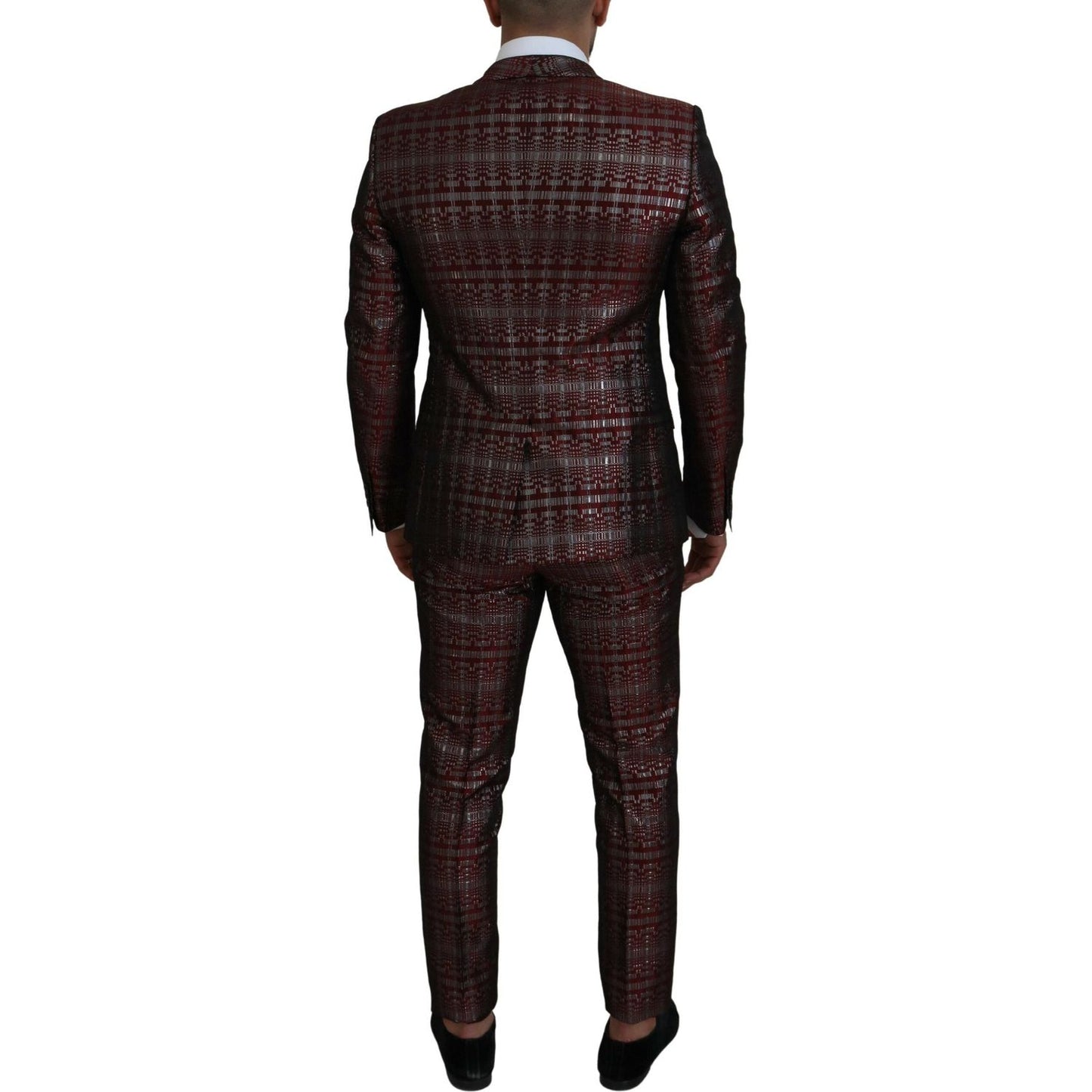 Dolce & Gabbana Bordeaux Fantasy Slim Fit Two-Piece Suit Dolce & Gabbana