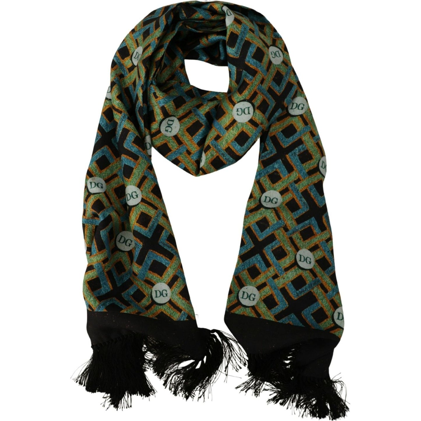 Dolce & Gabbana Elegant Multicolor Silk Men's Scarf Dolce & Gabbana