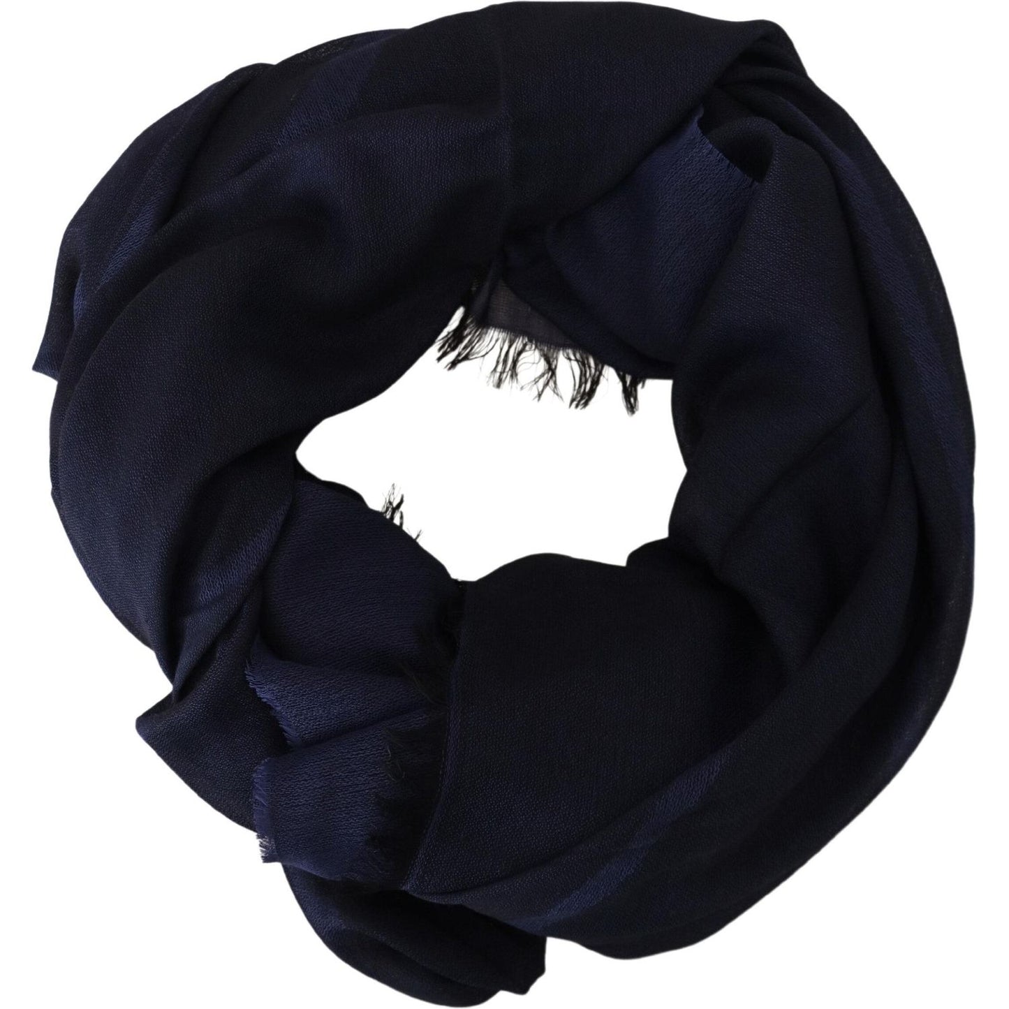 GF Ferre Elegant Fringed Wool Blend Scarf GF Ferre