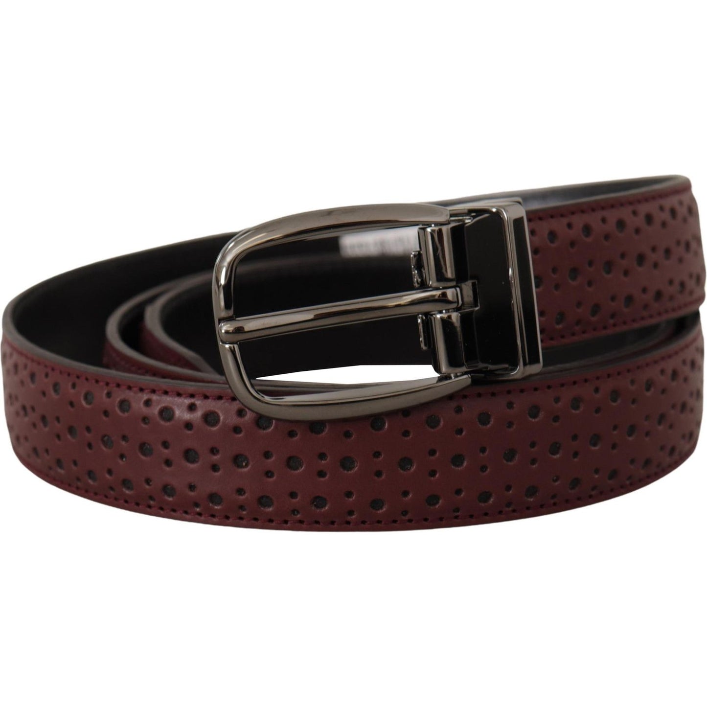 Dolce & Gabbana Elegant Leather Belt with Metal Buckle Dolce & Gabbana