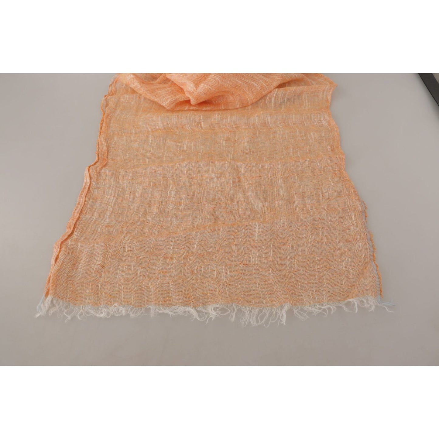 Malo Elegant Peach Linen Scarf Malo