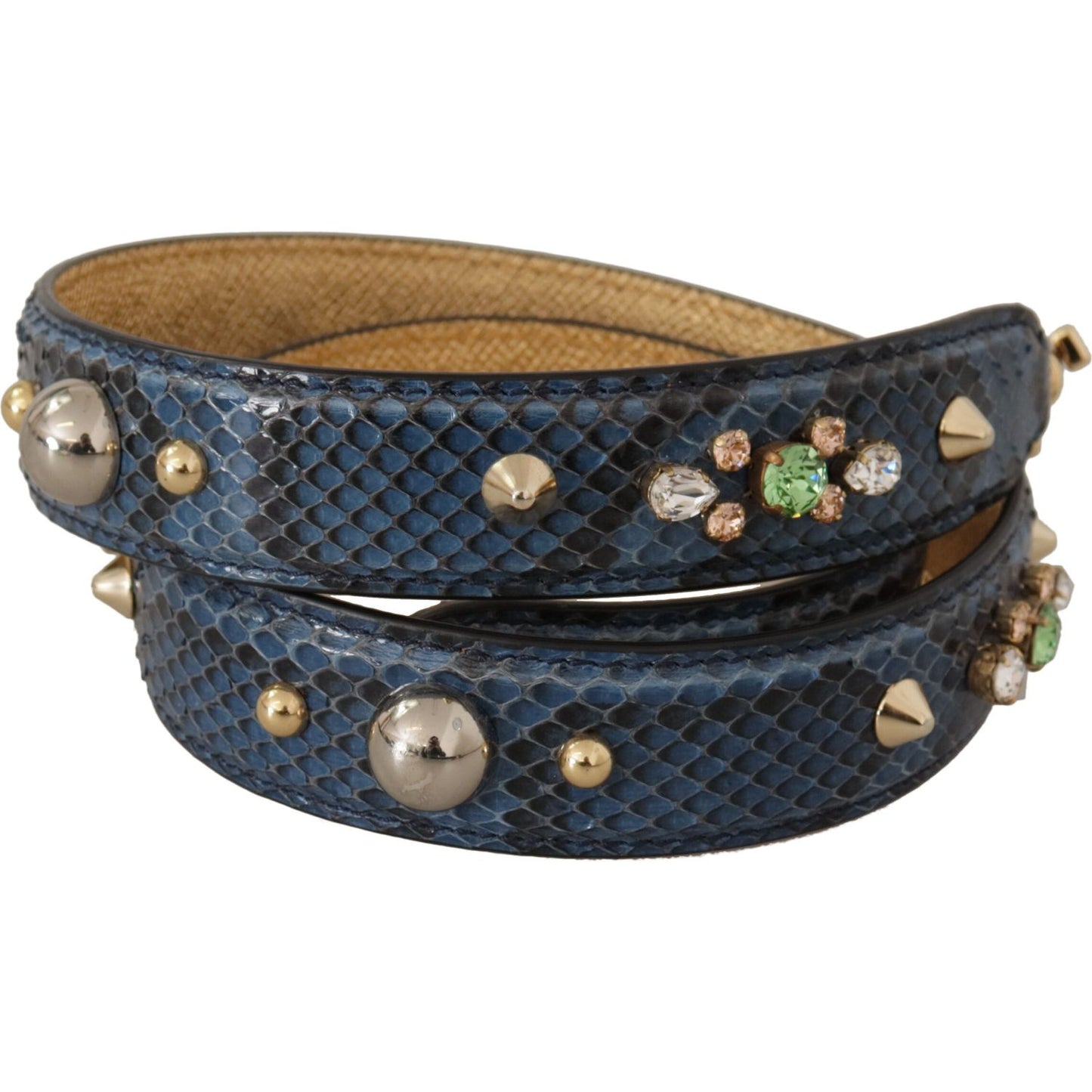 Dolce & Gabbana Elegant Leather Shoulder Bag Strap in Blue Dolce & Gabbana