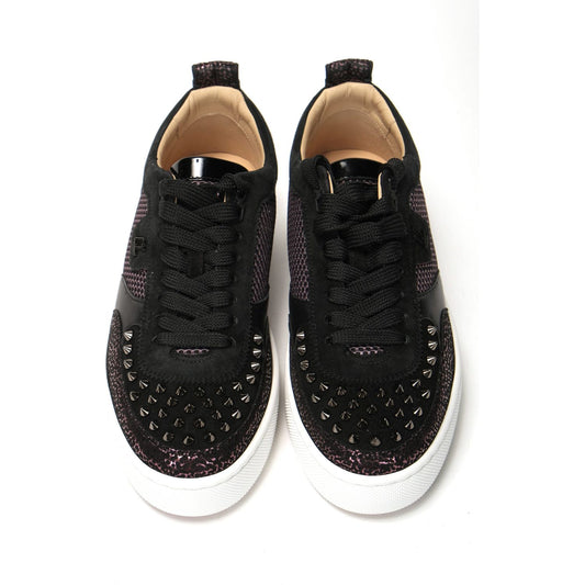 Christian Louboutin Version Black Happy Rui Spikes Flat Shoes Christian Louboutin