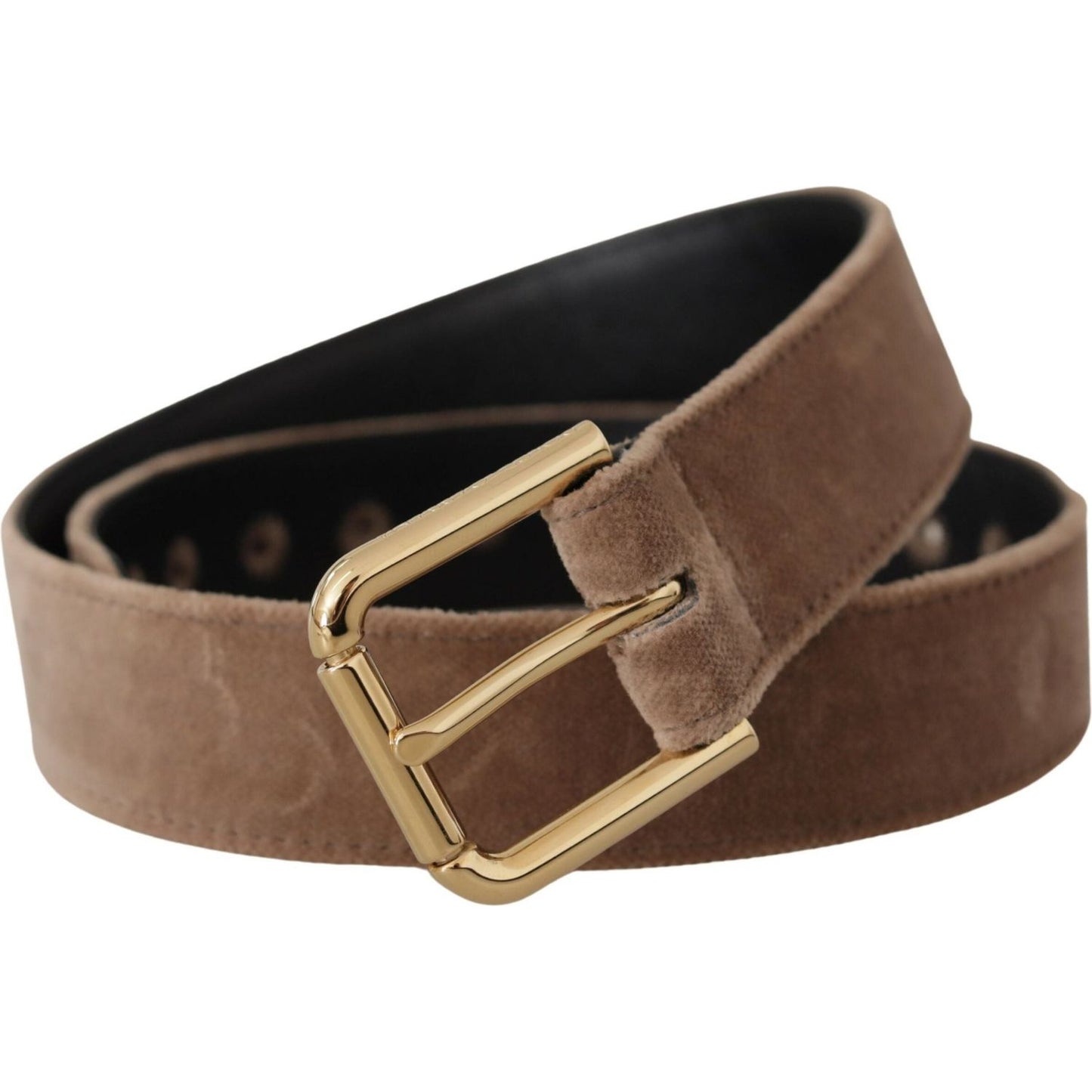 Dolce & Gabbana Elegant Velvet Logo Buckle Belt Dolce & Gabbana