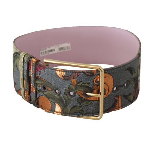 Dolce & Gabbana Elegant Multicolor Canvas-Leather Belt Dolce & Gabbana