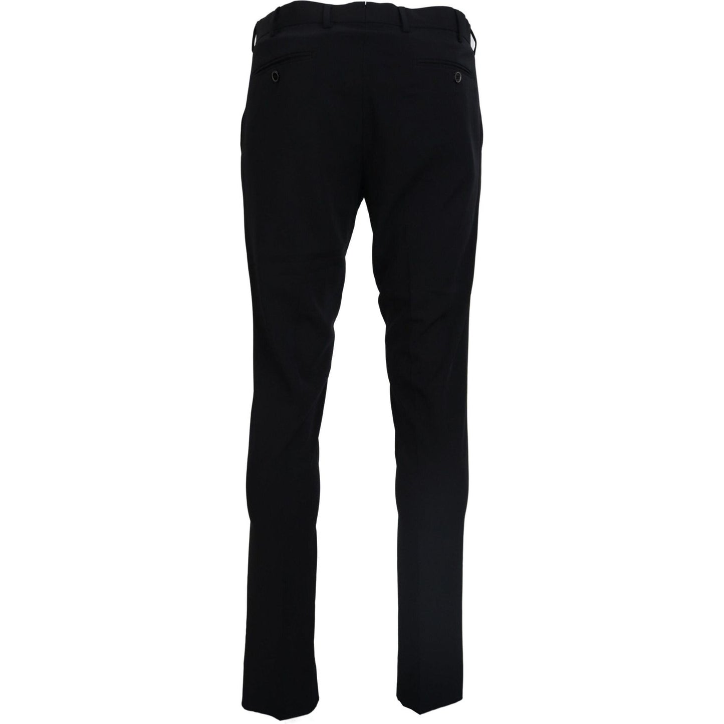 Domenico Tagliente Elegant Black Italian Dress Pants Domenico Tagliente