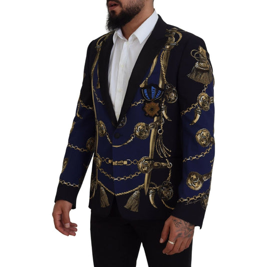 Dolce & Gabbana Elegant Multicolor Martini Blazer Dolce & Gabbana