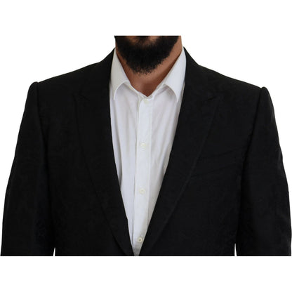 Dolce & Gabbana Black Single Breasted 2 Piece MARTINI Suit 1728,67345645728,Black,Clothing,Dolce & Gabbana,IT56 | XL,Material: 40% Polyester 38% Acetate 20% Nylon 2% Elastane,Men,Men - Clothing,New with tags,Suits & Blazers - Clothing,Suits - Men - Clothi