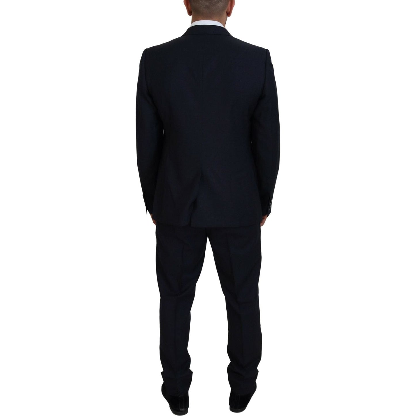 Dolce & Gabbana Blue Single Breasted 2 Piece MARTINI Suit 17% Silk,1728,67345645728,Blue,Clothing,Dolce & Gabbana,IT54 | XL,Material: 83% Virgin Wool,Men,Men - Clothing,New with tags,Suits & Blazers - Clothing,Suits - Men - Clothing,Two-Piece Suits - Suit