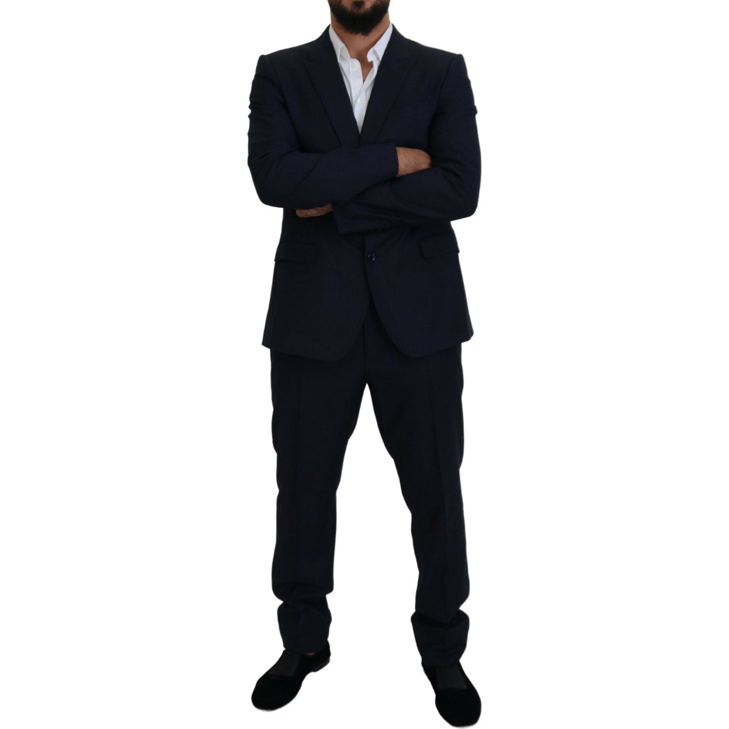 Dolce & Gabbana Blue Single Breasted 2 Piece MARTINI Suit 17% Silk,1728,67345645728,Blue,Clothing,Dolce & Gabbana,IT54 | XL,Material: 83% Virgin Wool,Men,Men - Clothing,New with tags,Suits & Blazers - Clothing,Suits - Men - Clothing,Two-Piece Suits - Suit