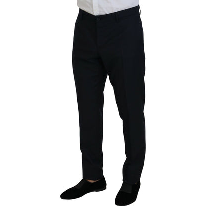 Dolce & Gabbana Blue Single Breasted 2 Piece MARTINI Suit 17% Silk,1728,67345645728,Blue,Clothing,Dolce & Gabbana,IT54 | XL,Material: 83% Virgin Wool,Men,Men - Clothing,New with tags,Suits & Blazers - Clothing,Suits - Men - Clothing,Two-Piece Suits - Suit